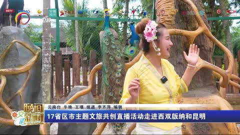 17省区市主题文旅共创直播活动走进西双版纳和昆明